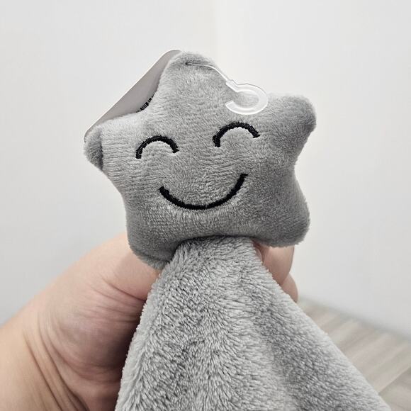Angel of Mine Gray Star Plush Security Blanket Lovey New with Tag Doller Tree - Picture 2 of 8